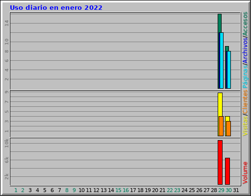 Uso diario en enero 2022 Uso diario en enero 2022